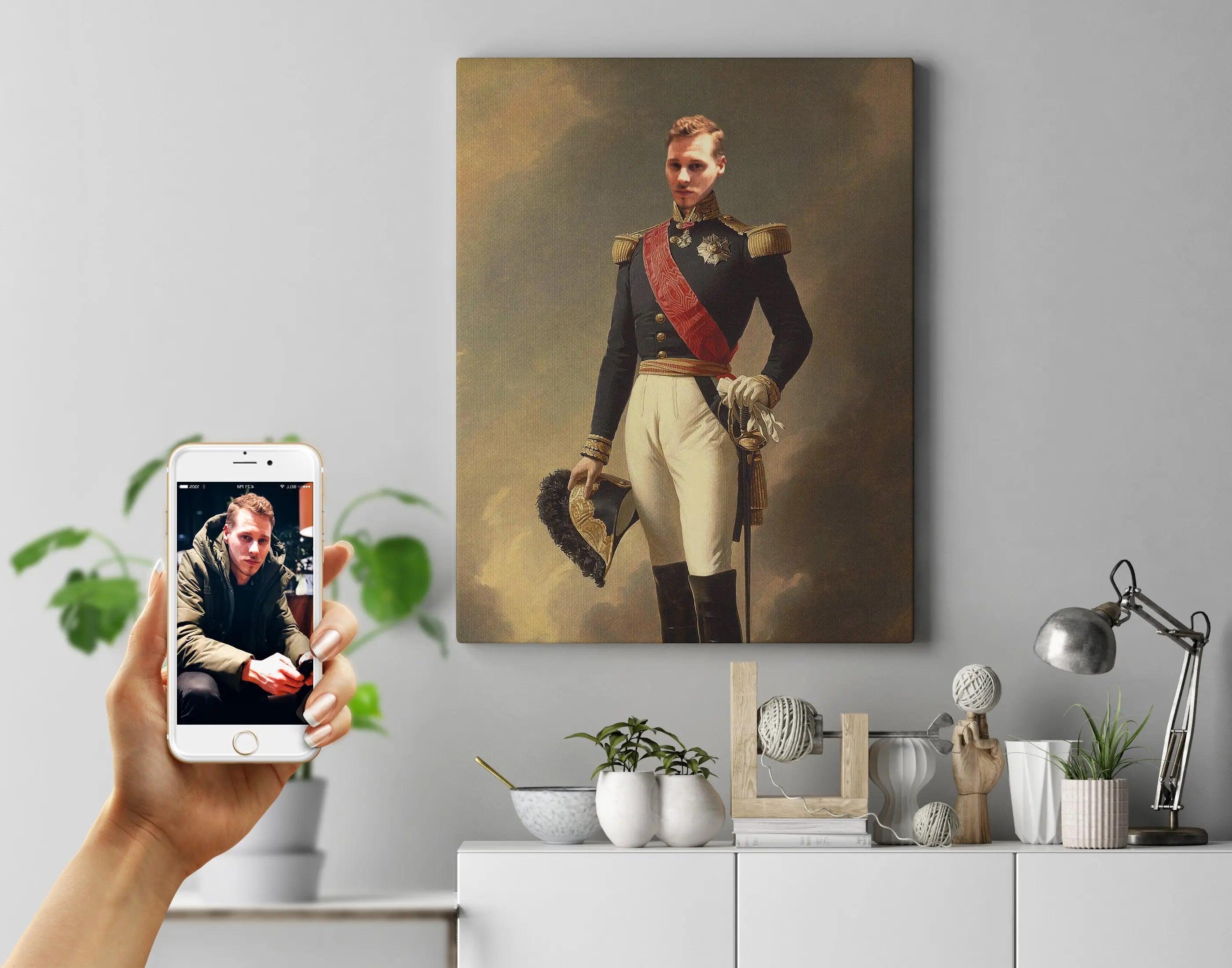 Conqueror - Royal portræt efter dine fotos - Just Karikatur