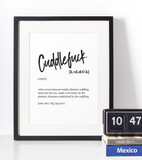 Cuddlefuck definition plakat - Just Karikatur