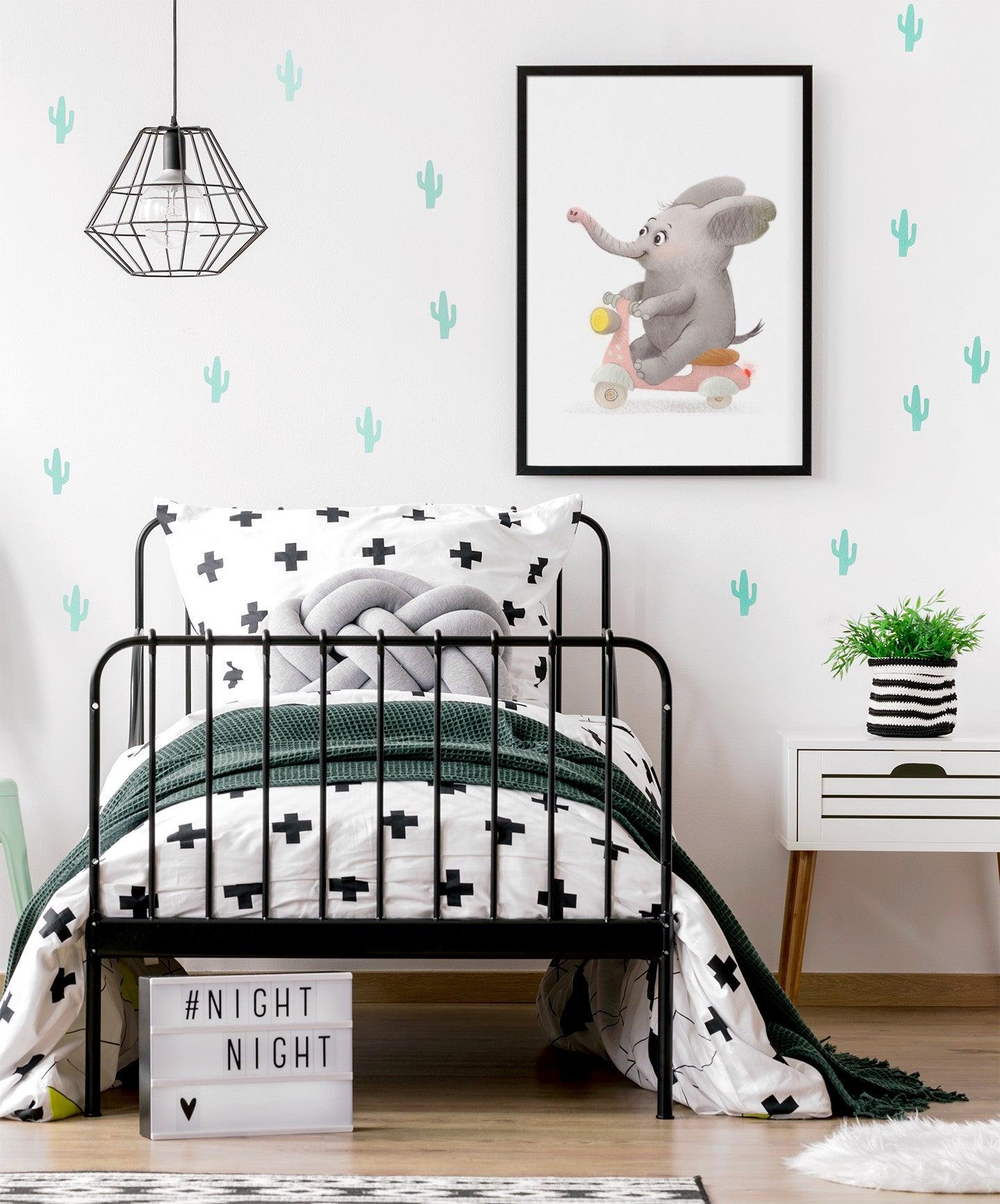 Elefant2 - Børneplakat - Just Karikatur