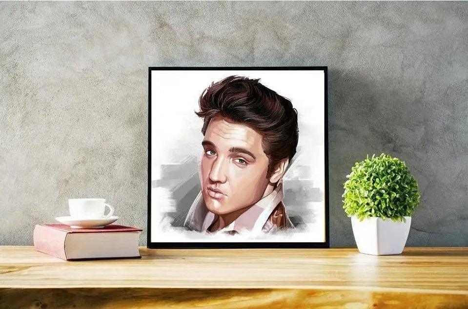 Elvis Presley - Karikatur Plakat - Just Karikatur