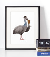 Emu - Børneplakat - Just Karikatur