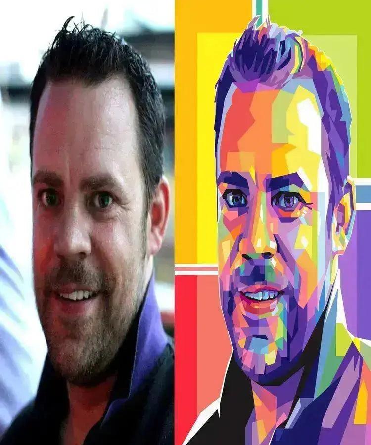 Fars dags gave - pop art tegning efter dine fotos - Just Karikatur