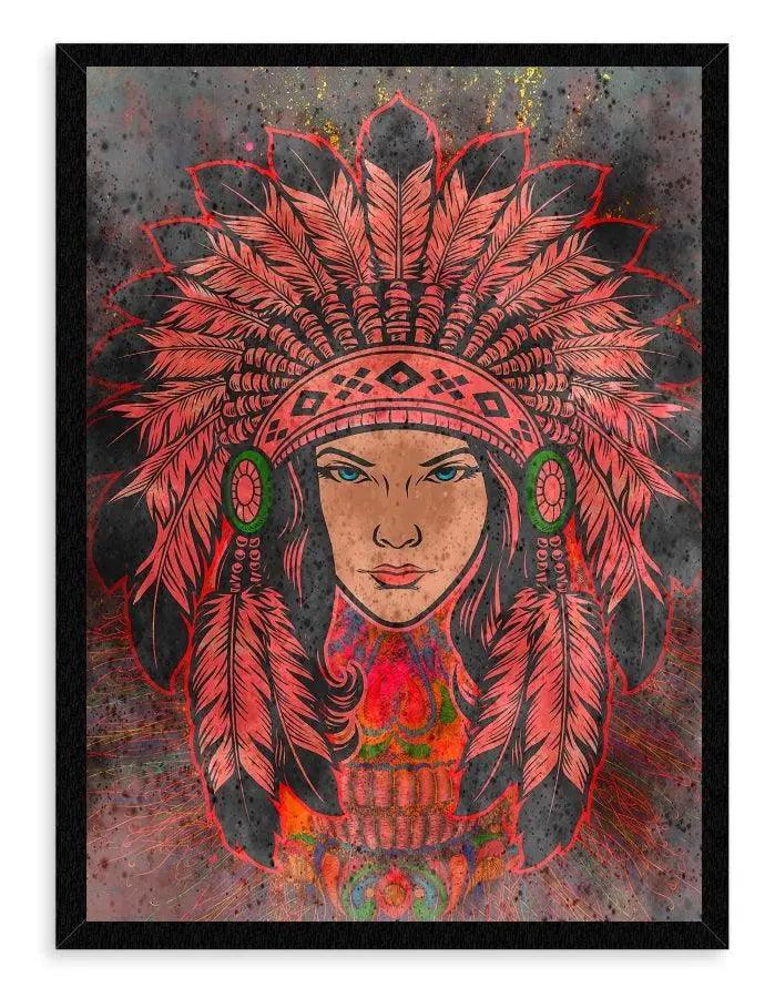 Farverig Plakat - Kachina - Just Karikatur