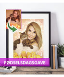 Fødselsdagsgave - Dream portræt efter dine fotos - Just Karikatur