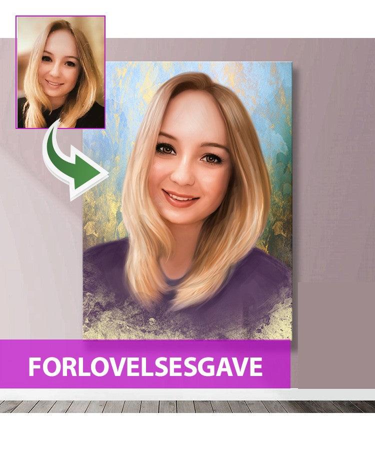 Forlovelsesgave - Dream portræt efter dine fotos - Just Karikatur