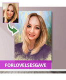 Forlovelsesgave - Dream portræt efter dine fotos - Just Karikatur