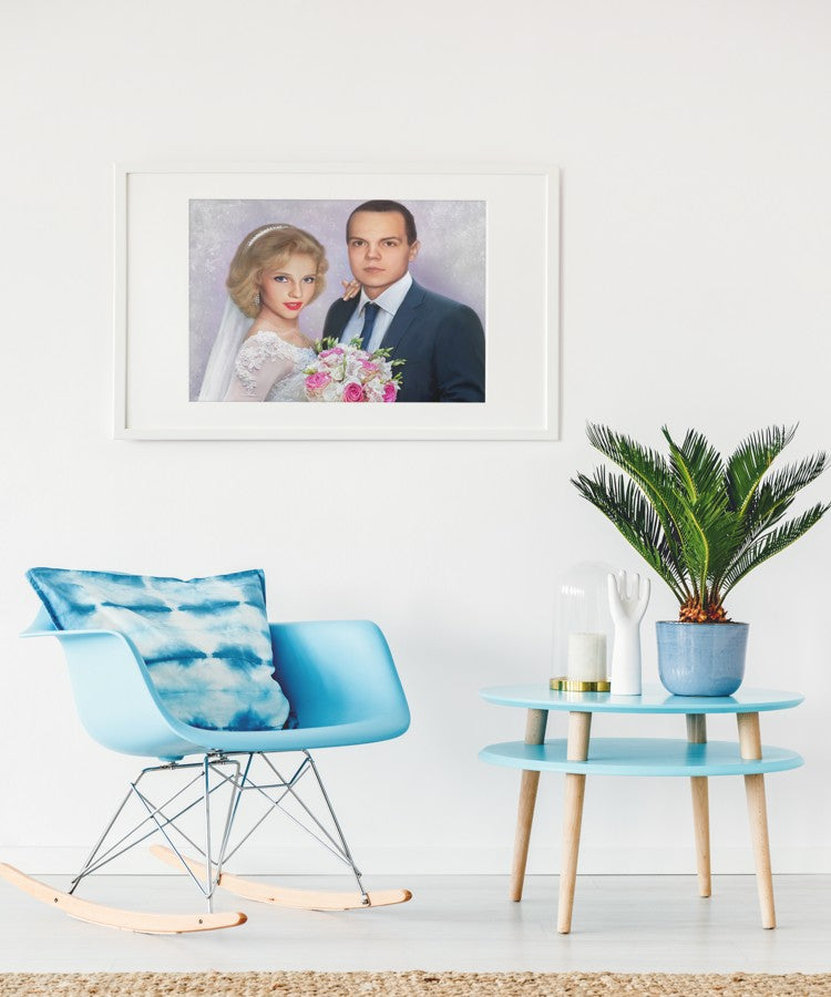 Forlovelsesgave - Dream portræt efter dine fotos - Just Karikatur