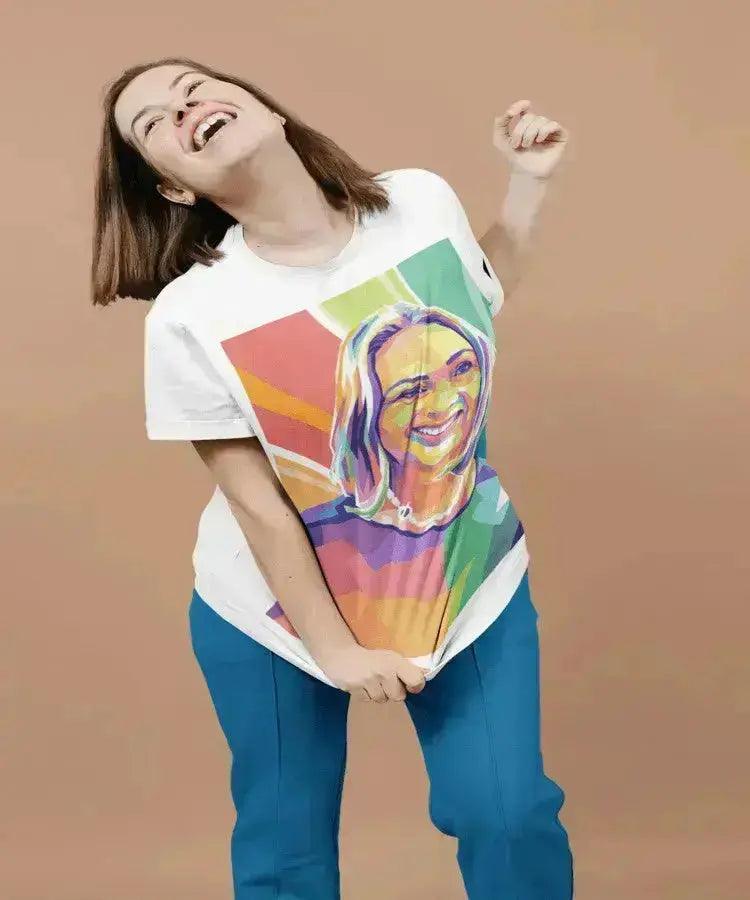 Forlovelsesgave - pop art tegning efter dine fotos - Just Karikatur