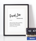 Friend zone definition plakat - Just Karikatur