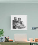 Gave til bedsteforældre - Portrættegning efter dine fotos - Just Karikatur