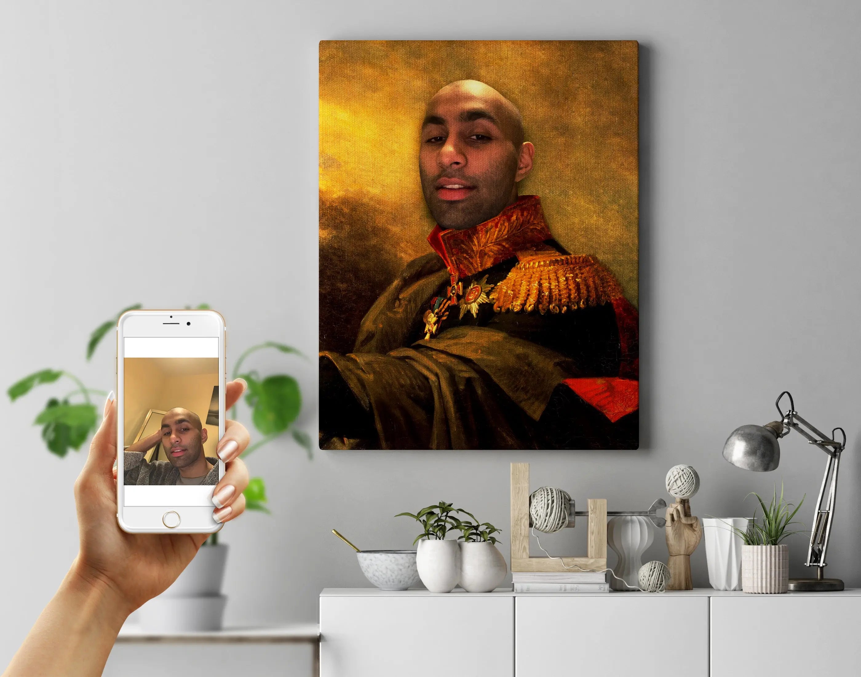 General 4 - Royal portræt efter dine fotos - Just Karikatur