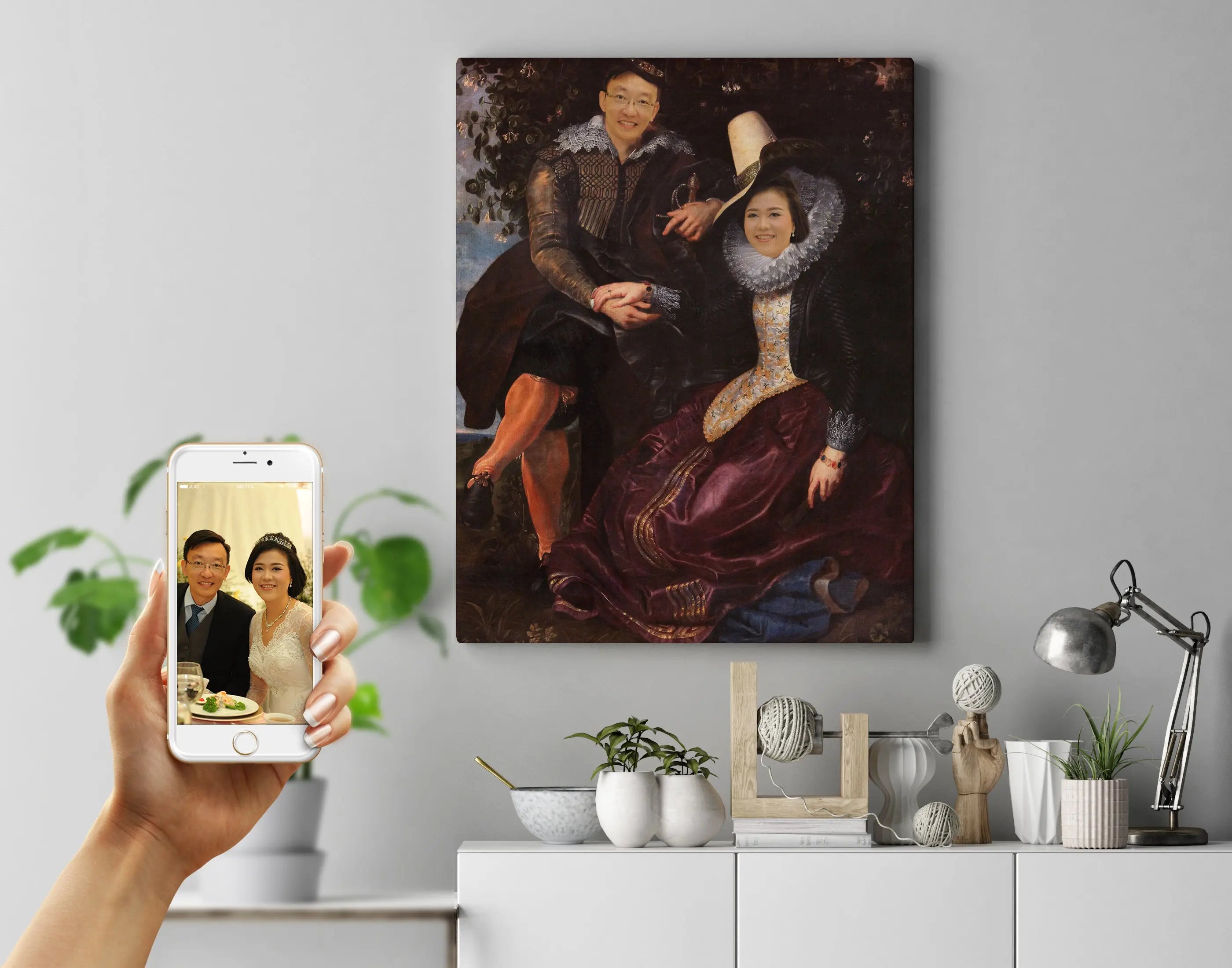 Gothic pair - Royal portræt efter dine fotos - Just Karikatur