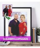 Guldbryllupsgave - Dream portræt efter dine fotos - Just Karikatur
