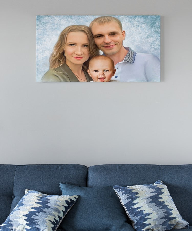 Indflyttergave - Dream portræt efter dine fotos - Just Karikatur