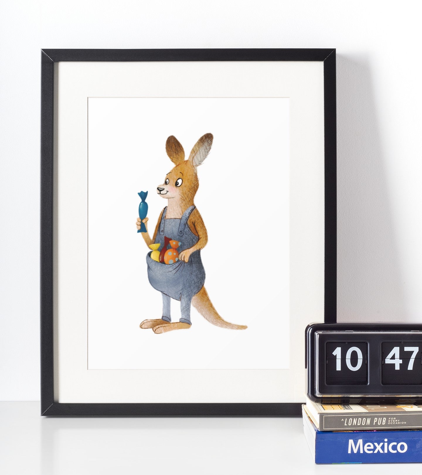 Kænguru - Børneplakat - Just Karikatur