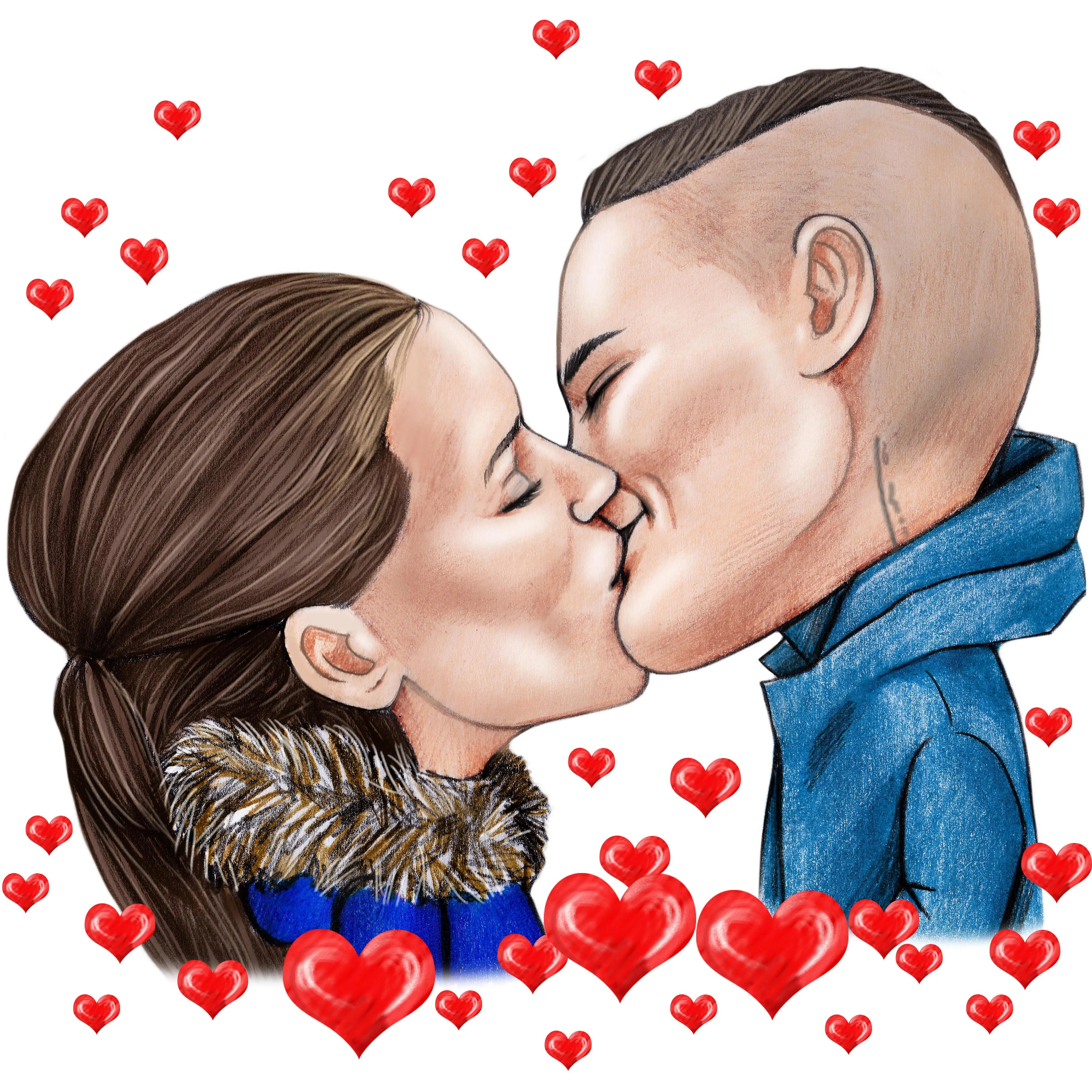 I farver eller sort/hvid (OBS: Bestilles hvis du allerede har en tegning) - Just Karikatur