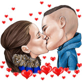 I farver eller sort/hvid (OBS: Bestilles hvis du allerede har en tegning) - Just Karikatur