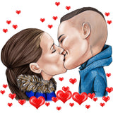 I farver eller sort/hvid (OBS: Bestilles hvis du allerede har en tegning) - Just Karikatur