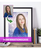 Konfirmationsgave - Dream portræt efter dine fotos - Just Karikatur