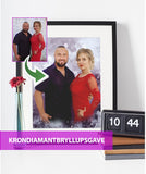 Krondiamantbryllupsgave - Dream portræt efter dine fotos - Just Karikatur