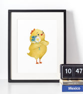 Kylling - Børneplakat - Just Karikatur