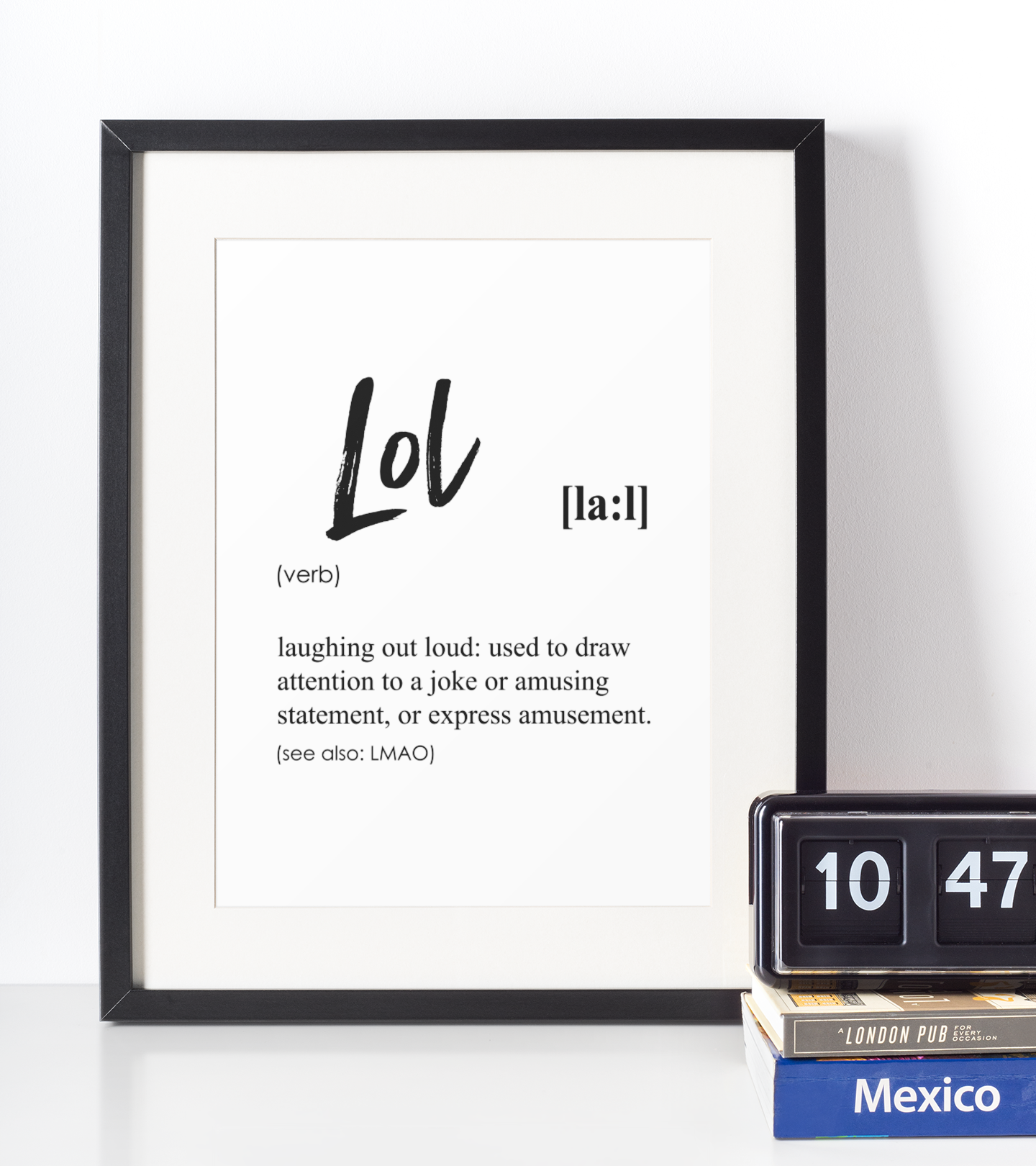 Lol definition plakat - Just Karikatur