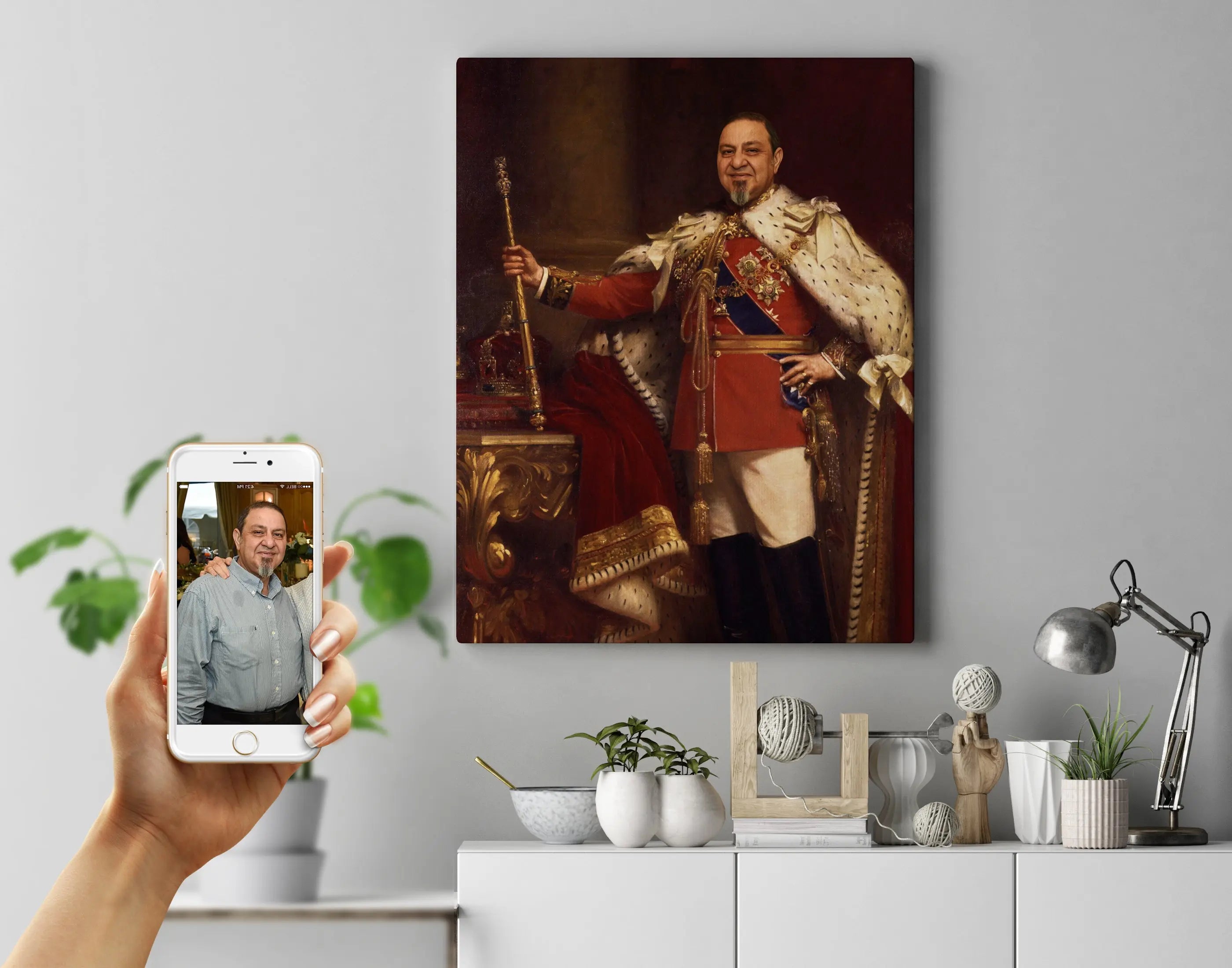 Lord - Royal portræt efter dine fotos - Just Karikatur