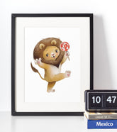 Løve - Børneplakat - Just Karikatur