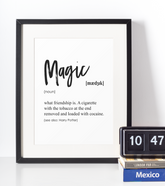 Magic definition plakat - Just Karikatur