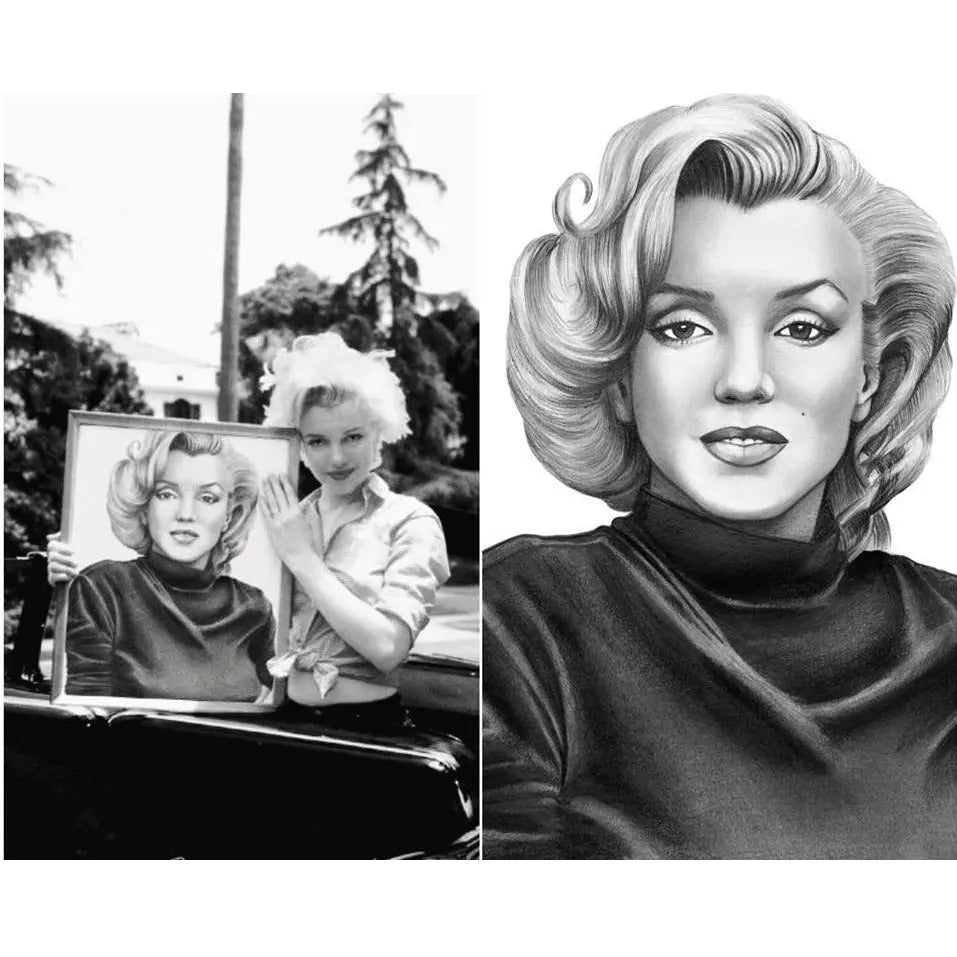 Marilyn Monroe - Karikatur Plakat - Just Karikatur