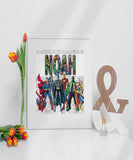 Marvel Avengers - Navneplakat - Just Karikatur