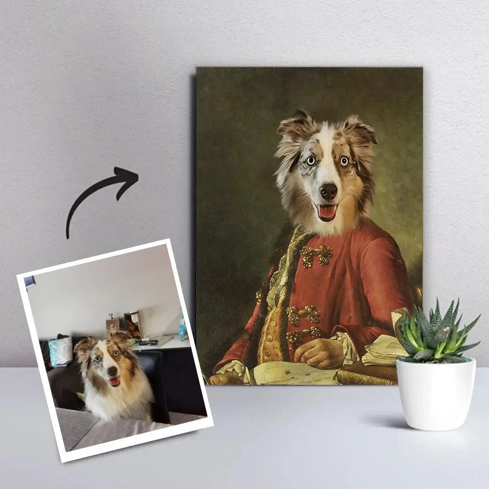 Royal kæledyrsportræt 26 - Molly - Just Karikatur