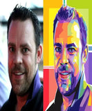 Morgengave - pop art tegning efter dine fotos - Just Karikatur