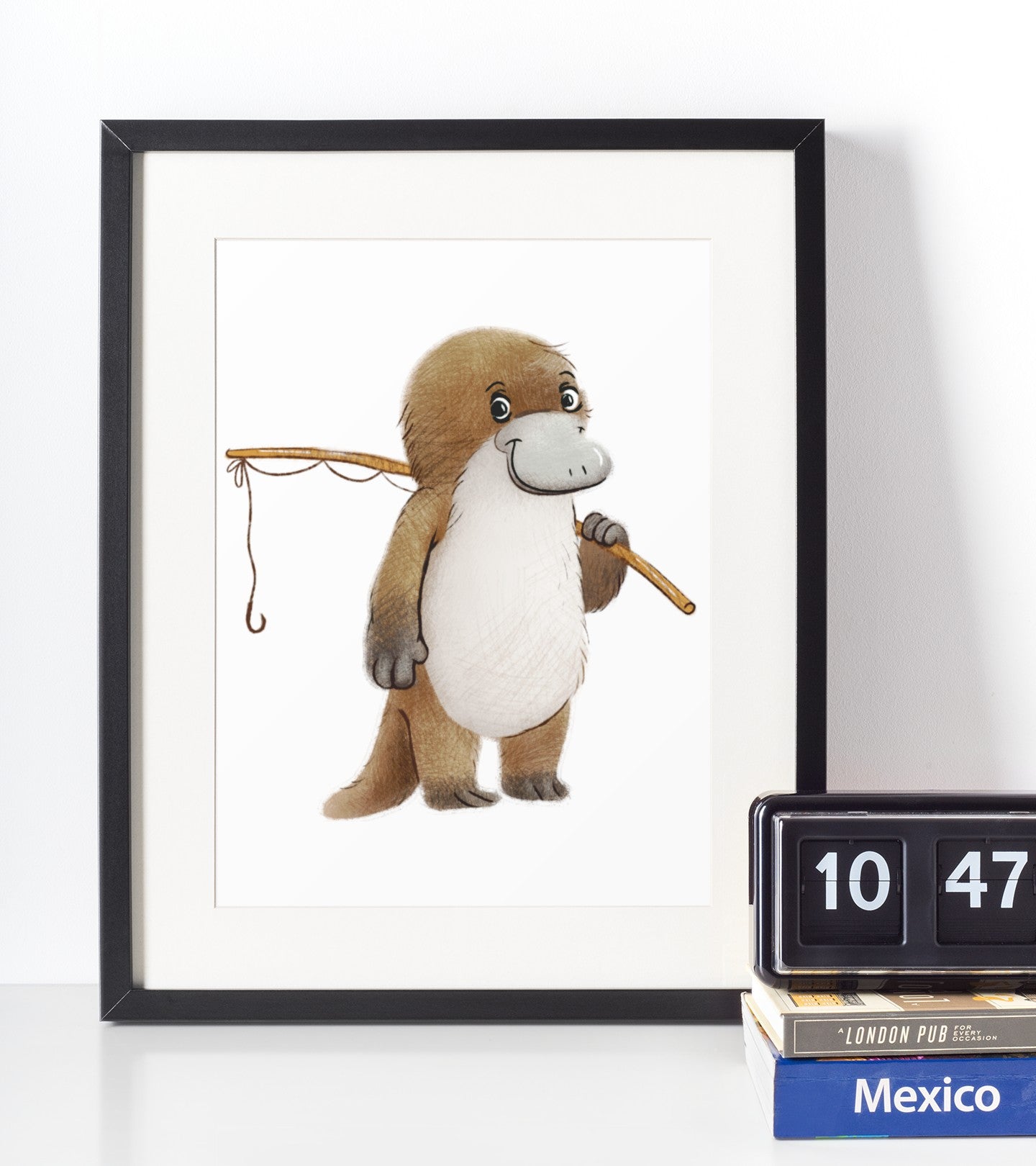 Næbdyr - Børneplakat - Just Karikatur