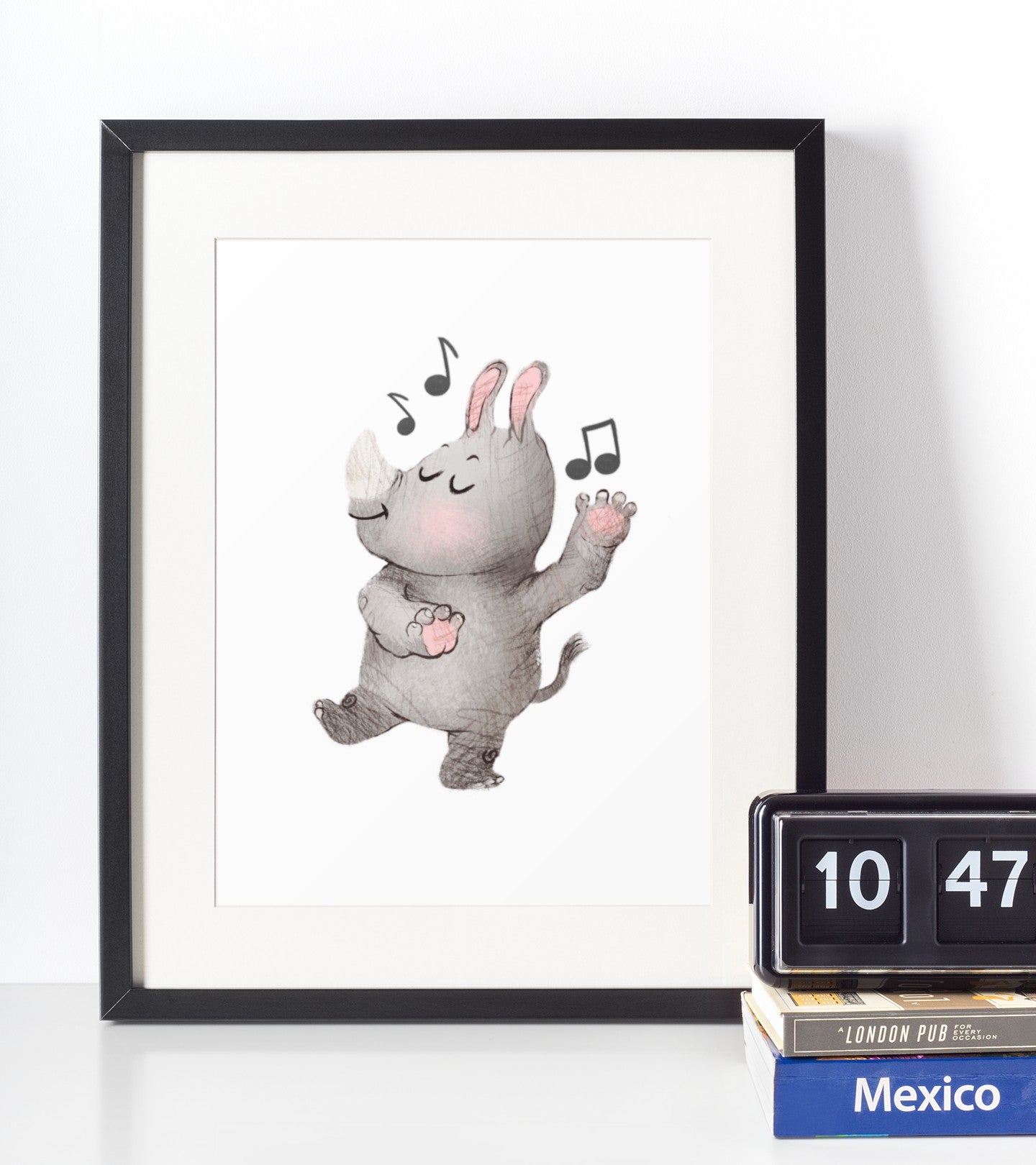 Næsehorn - Børneplakat - Just Karikatur