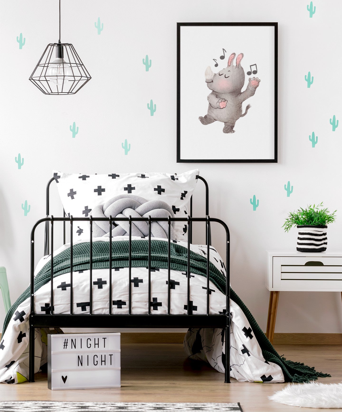 Næsehorn - Børneplakat - Just Karikatur