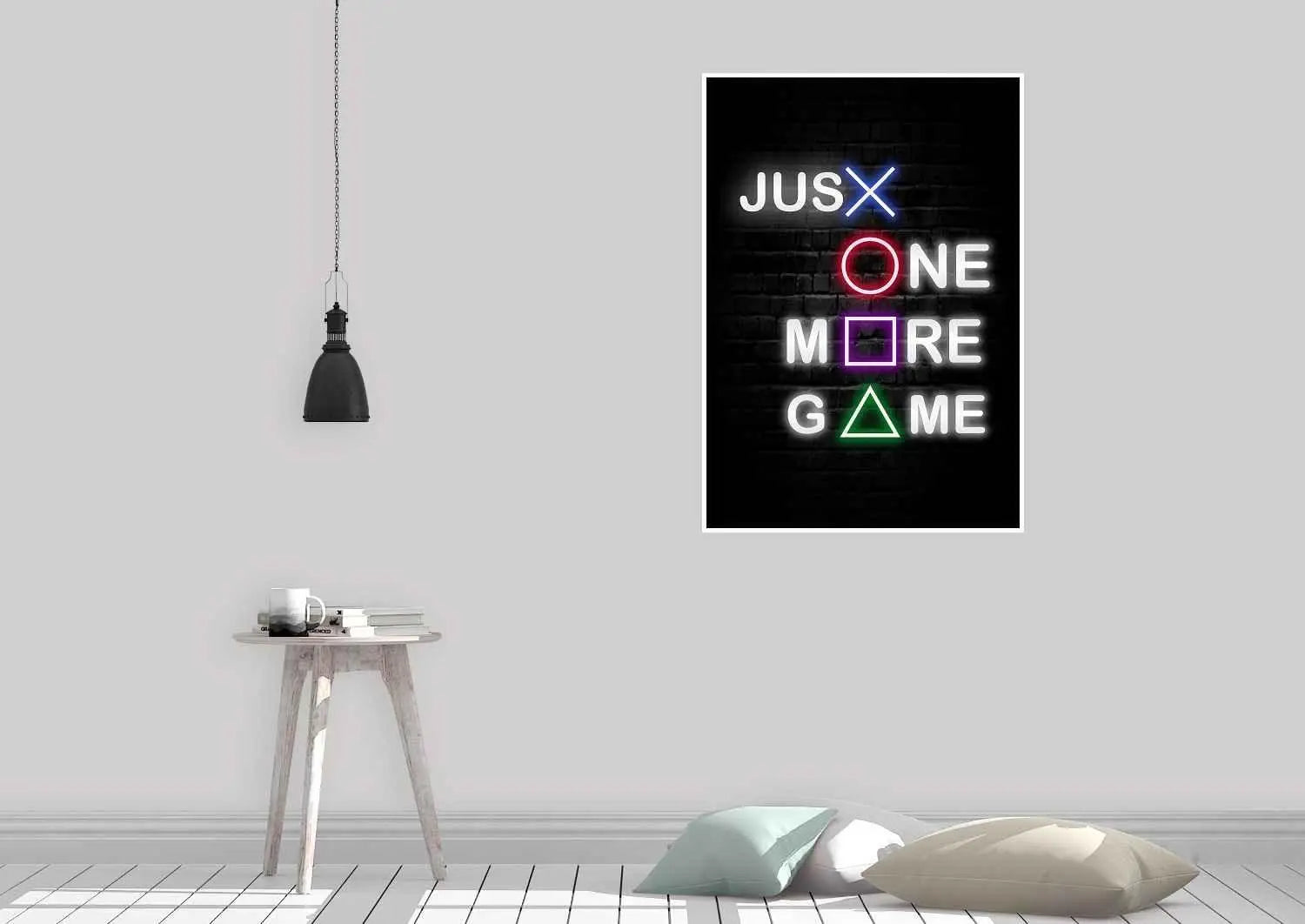 Neon Plakat - Just one more game - Just Karikatur