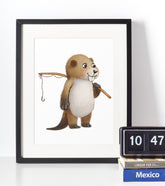 Nutria - Børneplakat - Just Karikatur