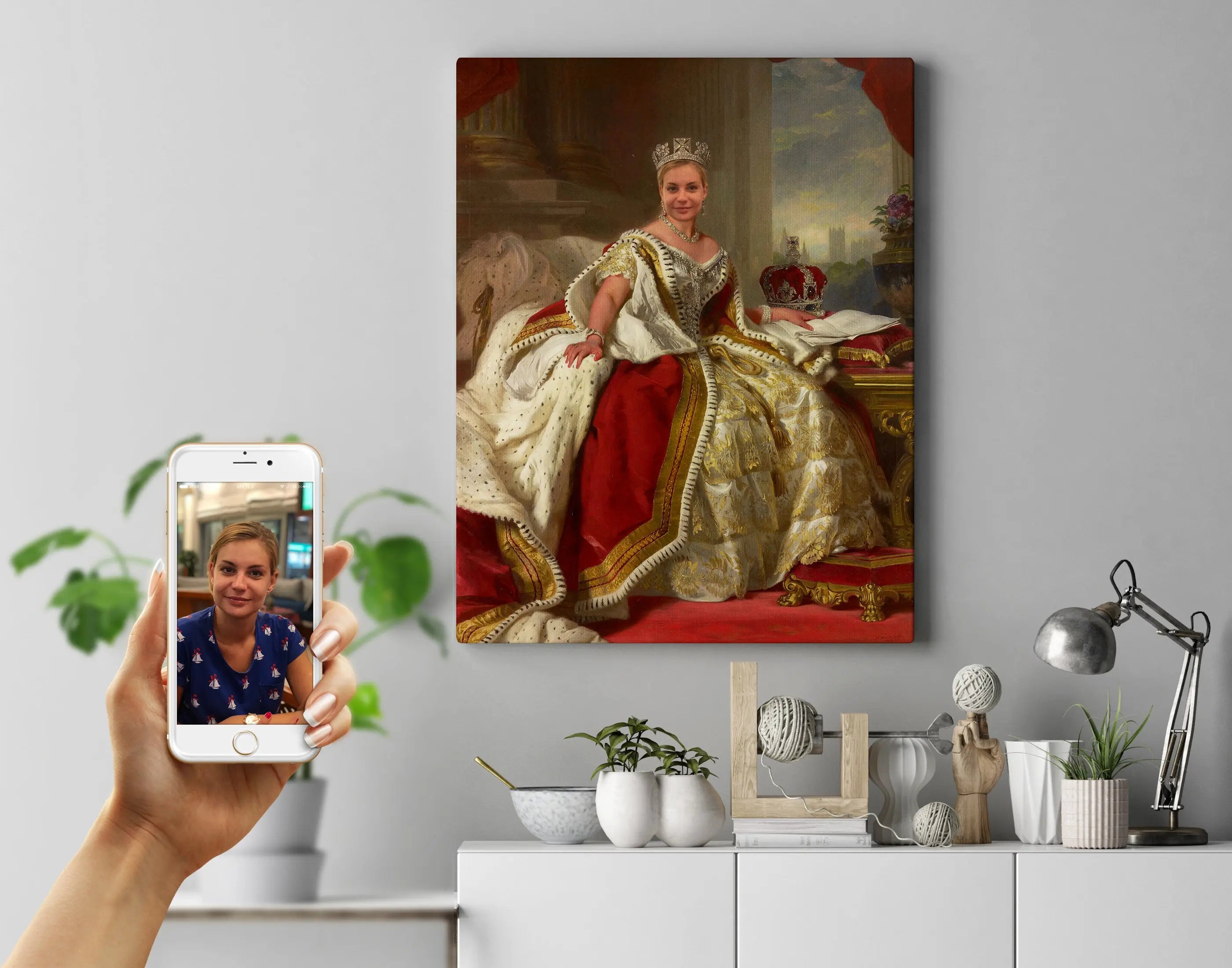 Pearl princess - Royal portræt efter dine fotos - Just Karikatur