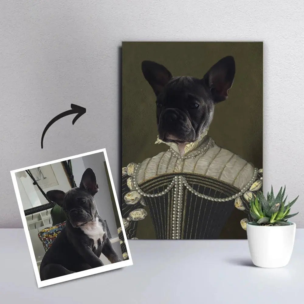 Royal kæledyrsportræt 3 - Pjuske - Just Karikatur