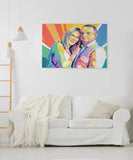 Polterabend - pop art tegning efter dine fotos - Just Karikatur