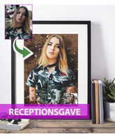 Receptionsgave - Dream portræt efter dine fotos - Just Karikatur
