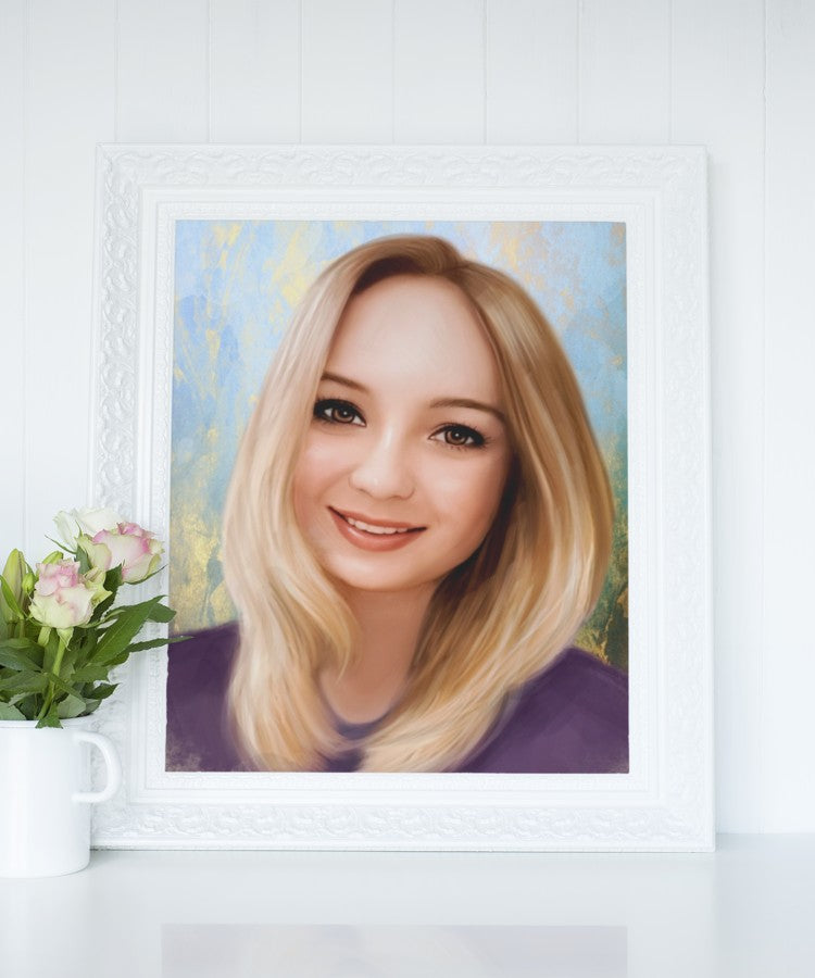 Receptionsgave - Dream portræt efter dine fotos - Just Karikatur