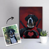 Royal kæledyrsportræt 9 - Rosa - Just Karikatur