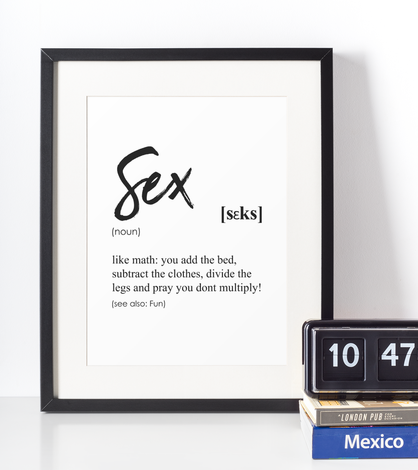 Sex definition plakat - Just Karikatur