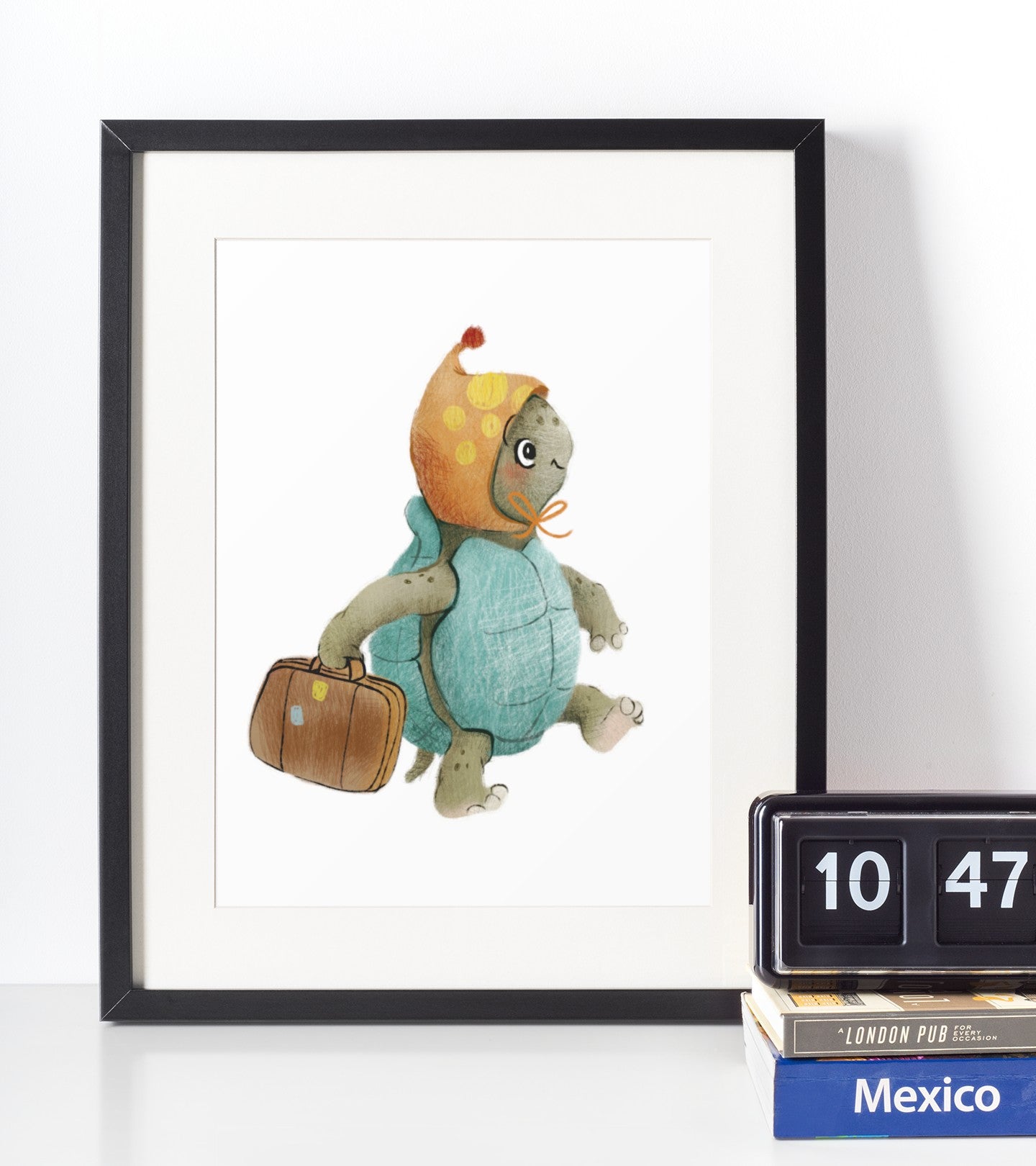 Skildpadde - Børneplakat - Just Karikatur