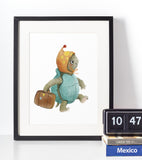 Skildpadde - Børneplakat - Just Karikatur