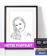 Skitse portræt - tegning efter dine fotos - Just Karikatur
