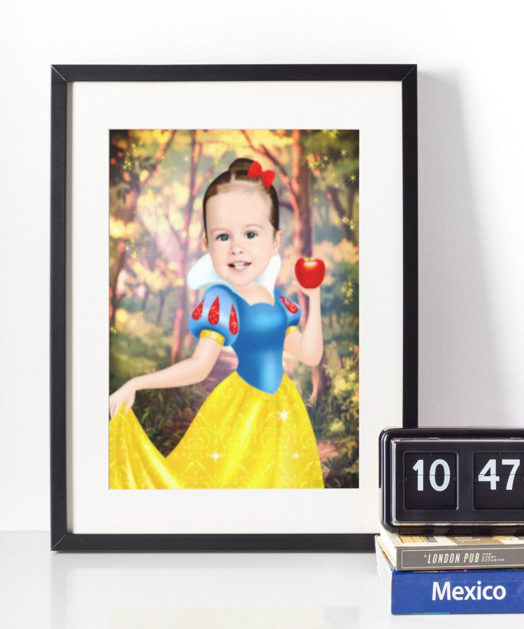 Snehvide - karikaturtegning efter dine fotos - Just Karikatur