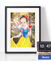 Snehvide - karikaturtegning efter dine fotos - Just Karikatur